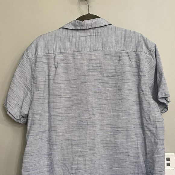 IZOD Saltwater Shirt Button up Relaxed Soft Cotton Camp‎ Casual XL EUC - Picture 5 of 11